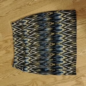 J Jill Skirt Womens Size Small Wearever Multicolor Smooth Fit Pencil Short Skirt